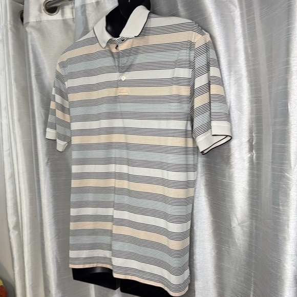 PING Collection Dry Fiber Dynamics UV Protection Men’s M Striped Textured Top - Picture 2 of 8